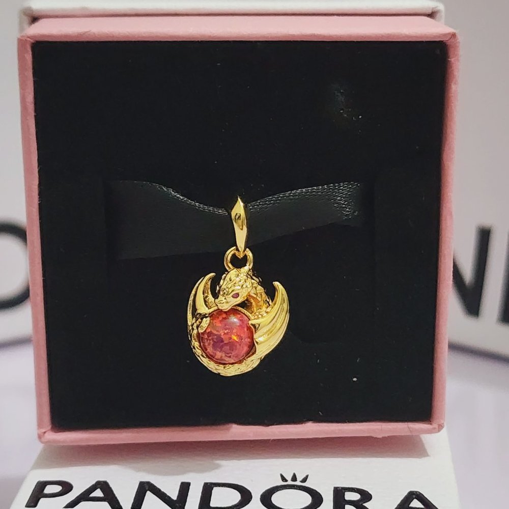 Pandora Game of Thrones Dragon Fire Dangle Charm